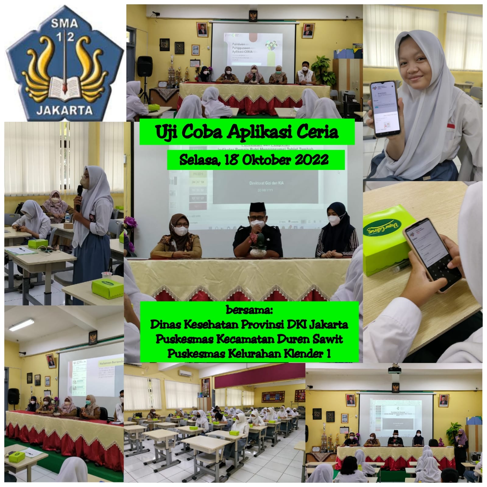 Aksi Bergizi di Sekolah Paralel Bersama se Indonesia diselenggarakan oleh Kementrian Kesehatan RI